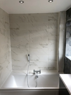 Bathroom shower area